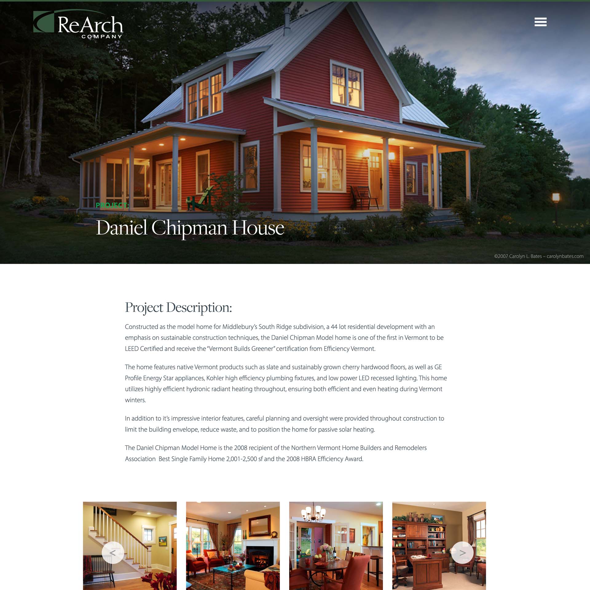 Rearch Daniel Chipman House
