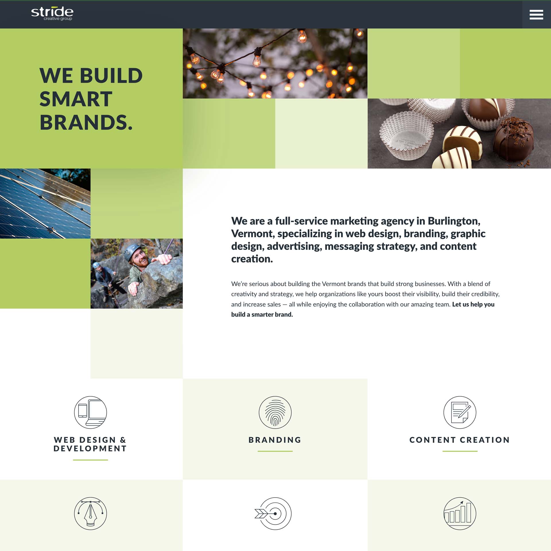 Stride Creative Home Page