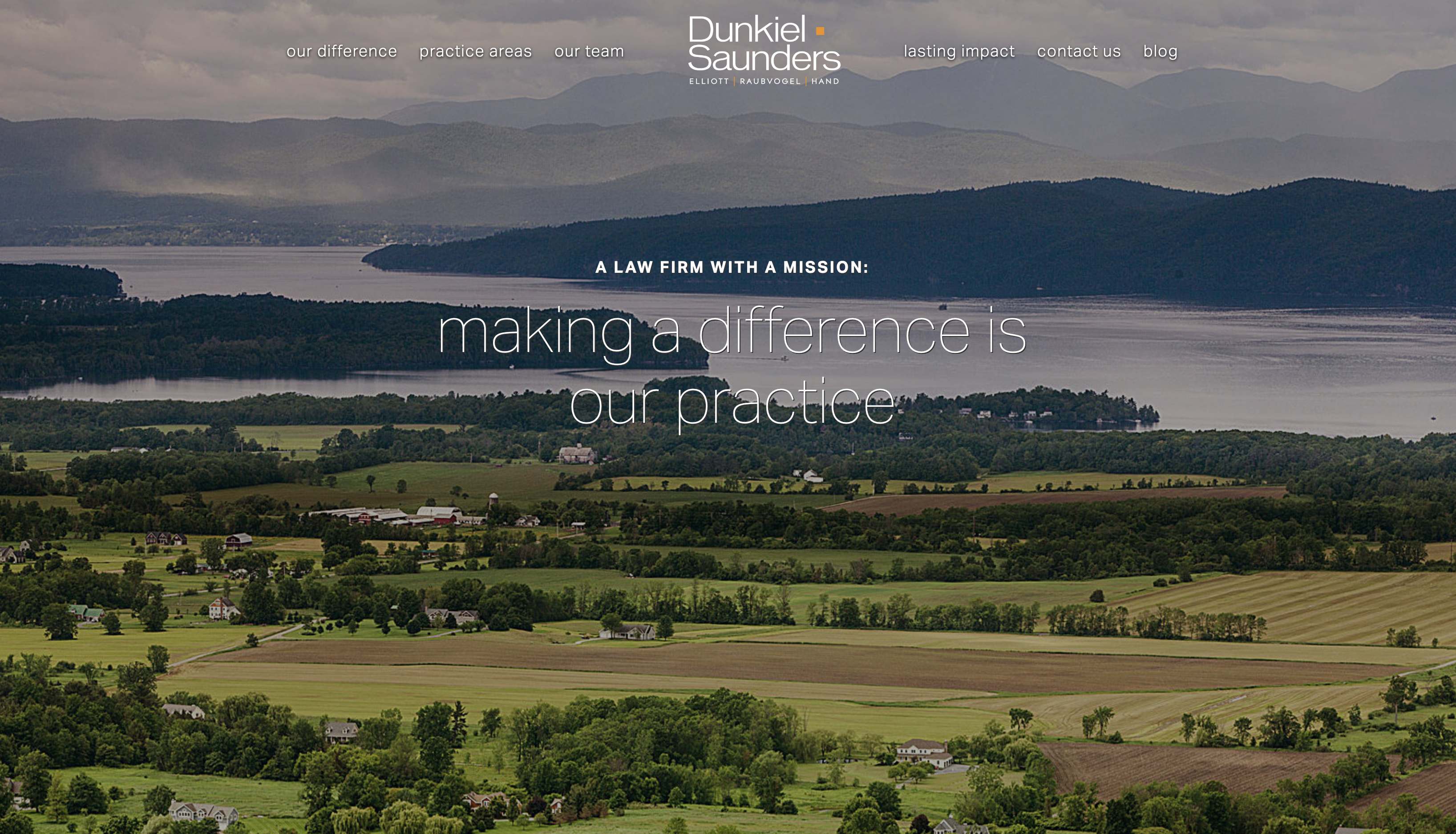 Dunkiel Saunders homepage screenshot