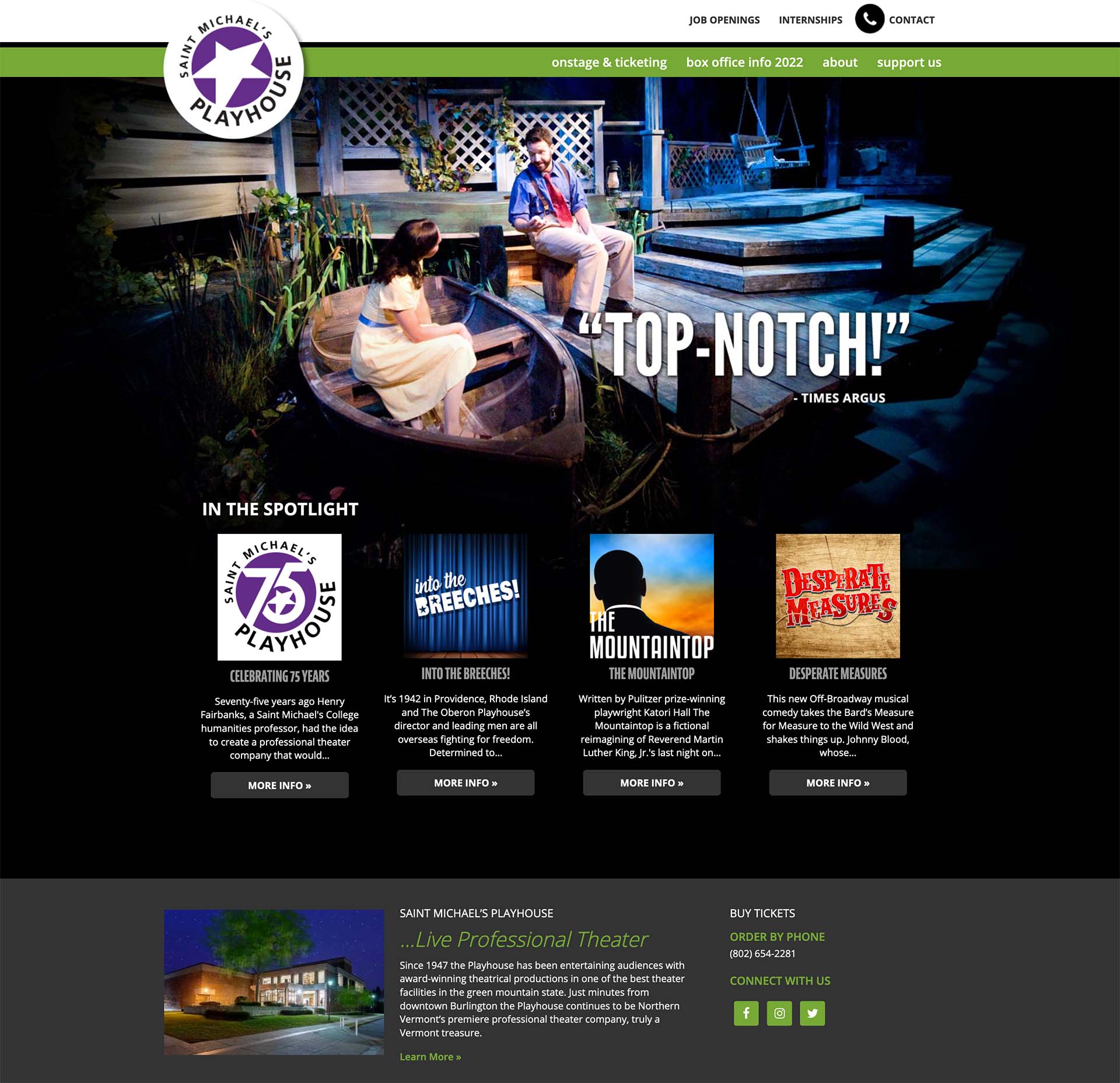 SMP Homepage Screenshot