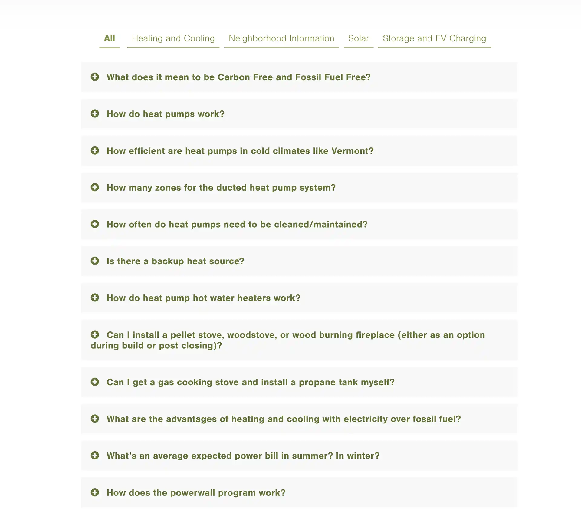 hillside faqs page