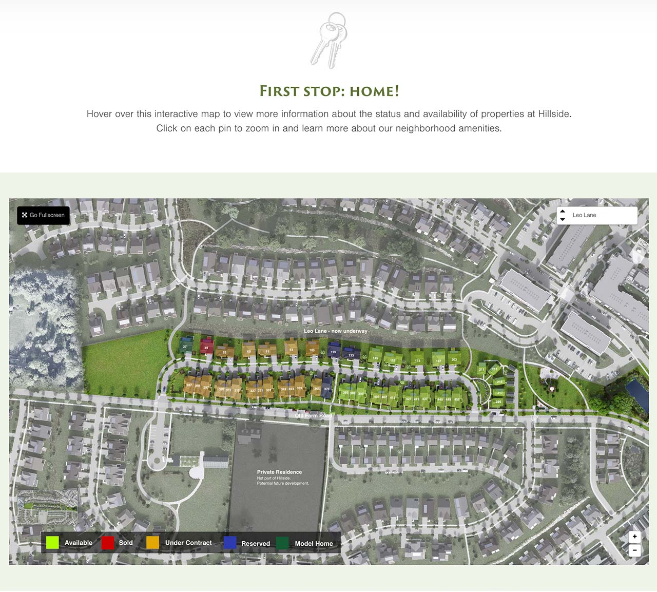 hillside neighborhood map