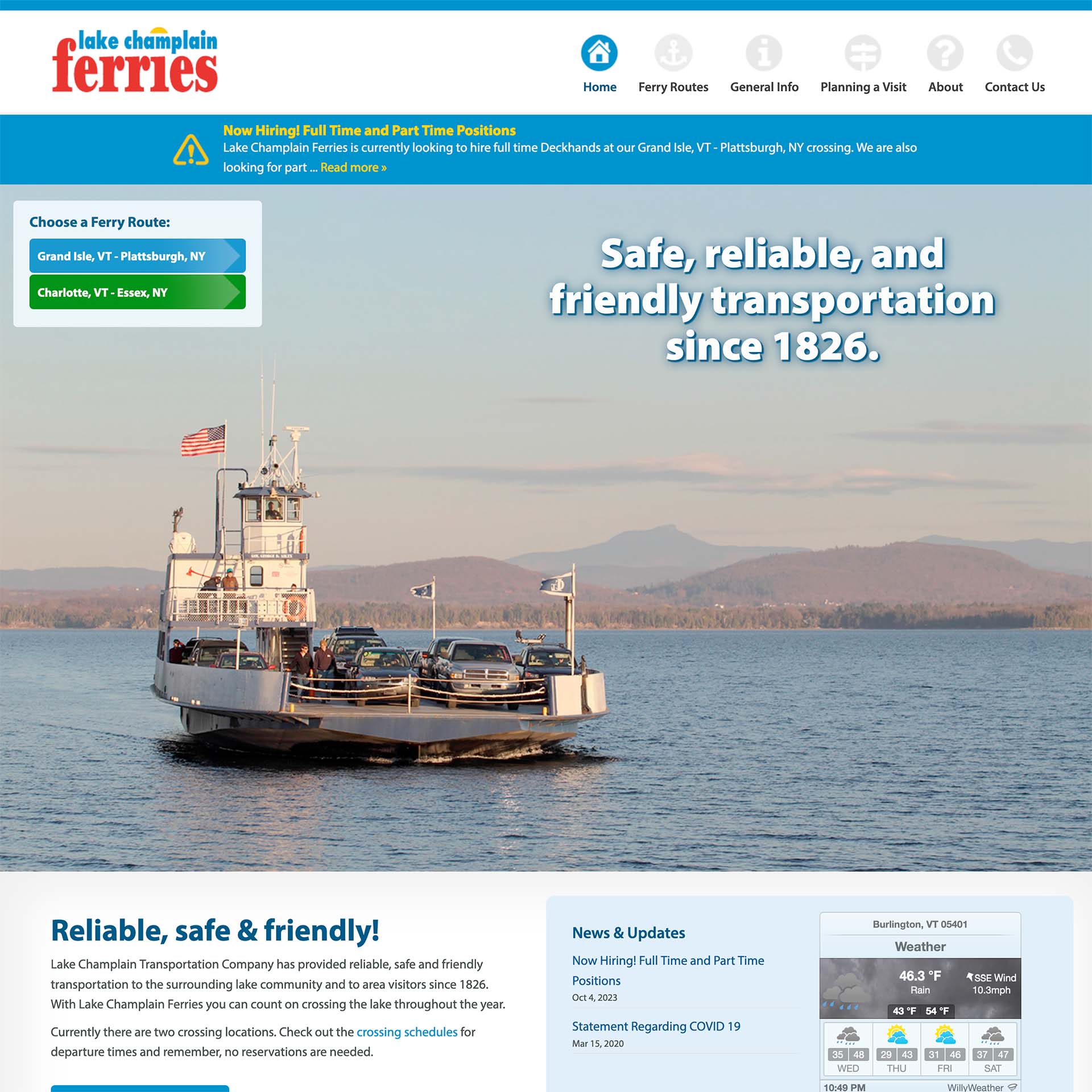 ferries home page