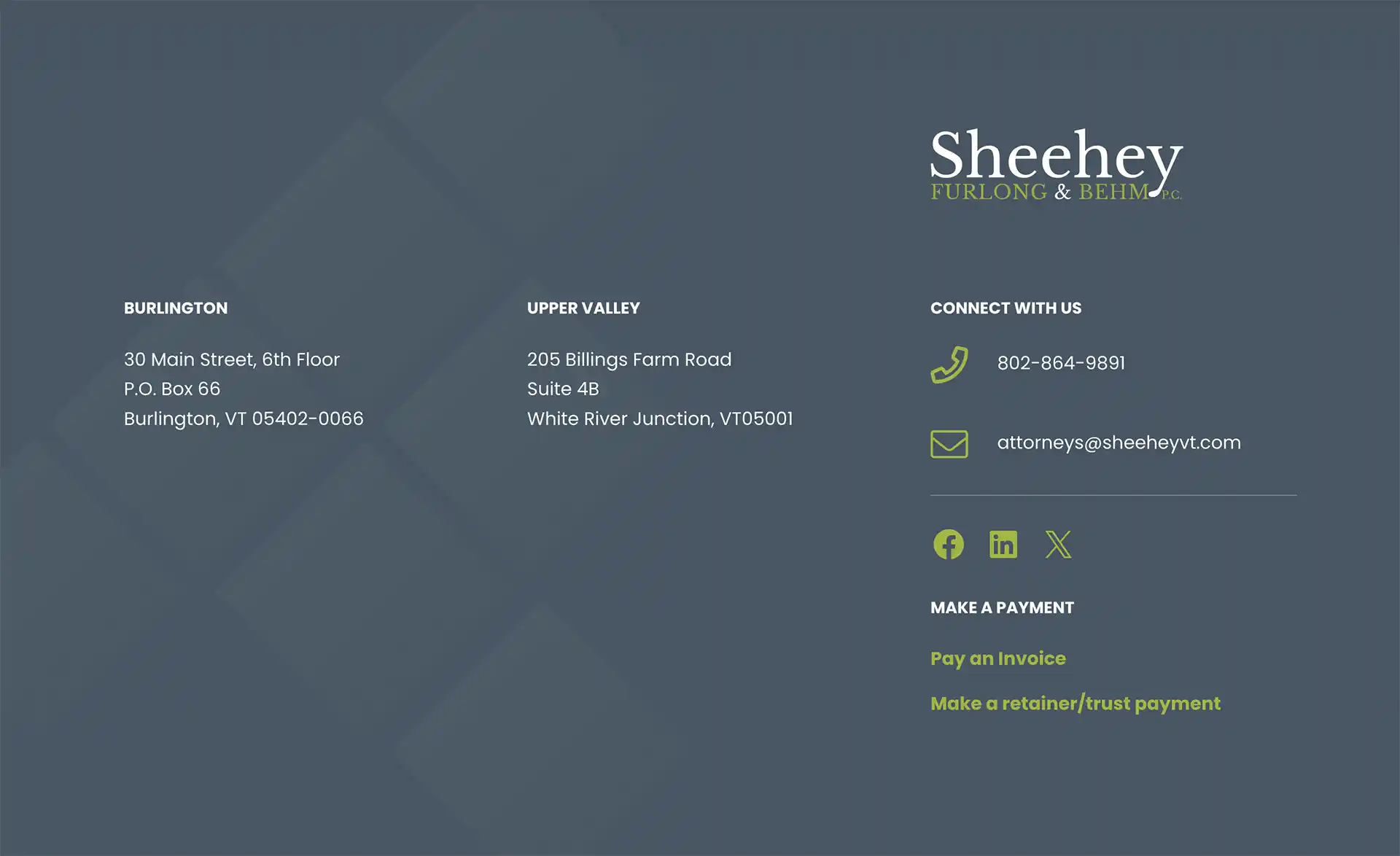 Sheehey Footer