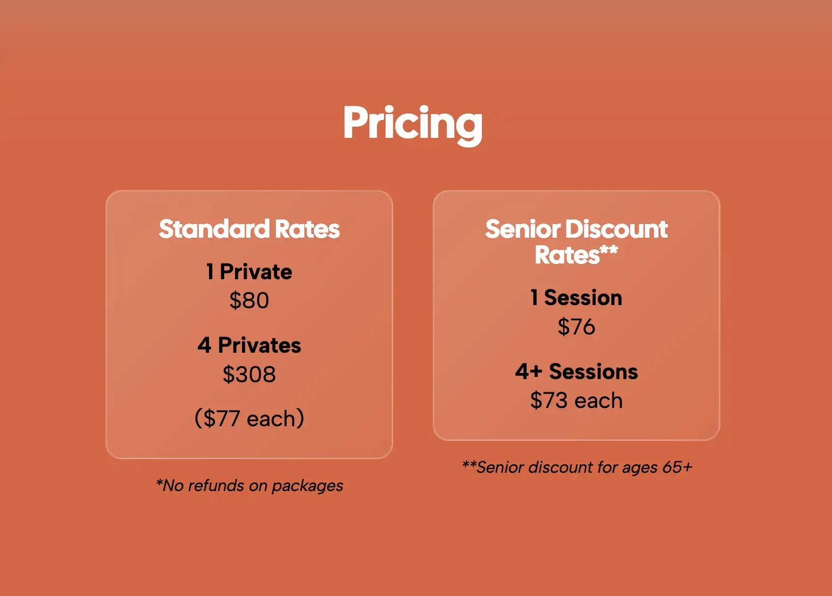 pilates den pricing